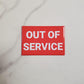 Out of Service Magnet | Horizontal 3" x 2"