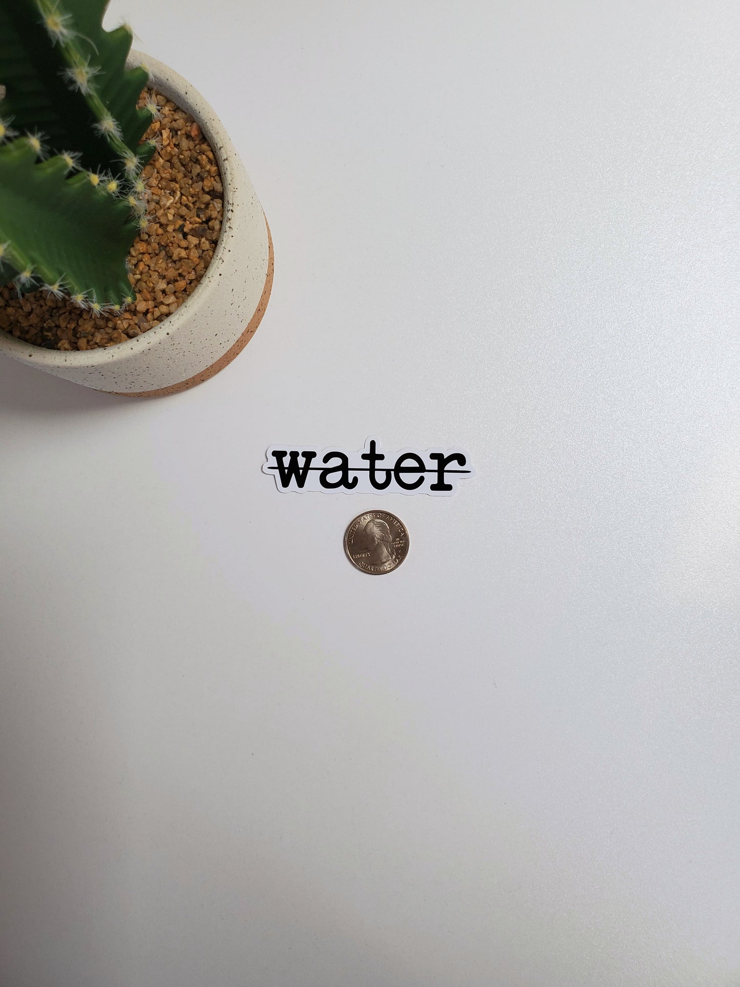 Not Water Text Sticker