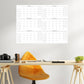 Large Six Month Wall Calendar Starting On Any Month