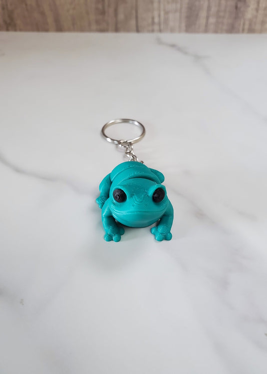Frog Flexible 3D Printed Keychain