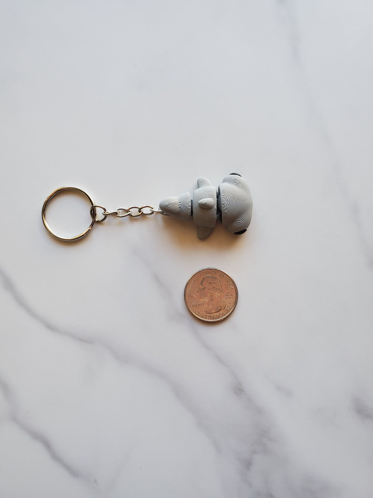 Baby Hammerhead Shark Flexible 3D Printed Keychain