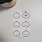 Bao Faces Sticker Sheet