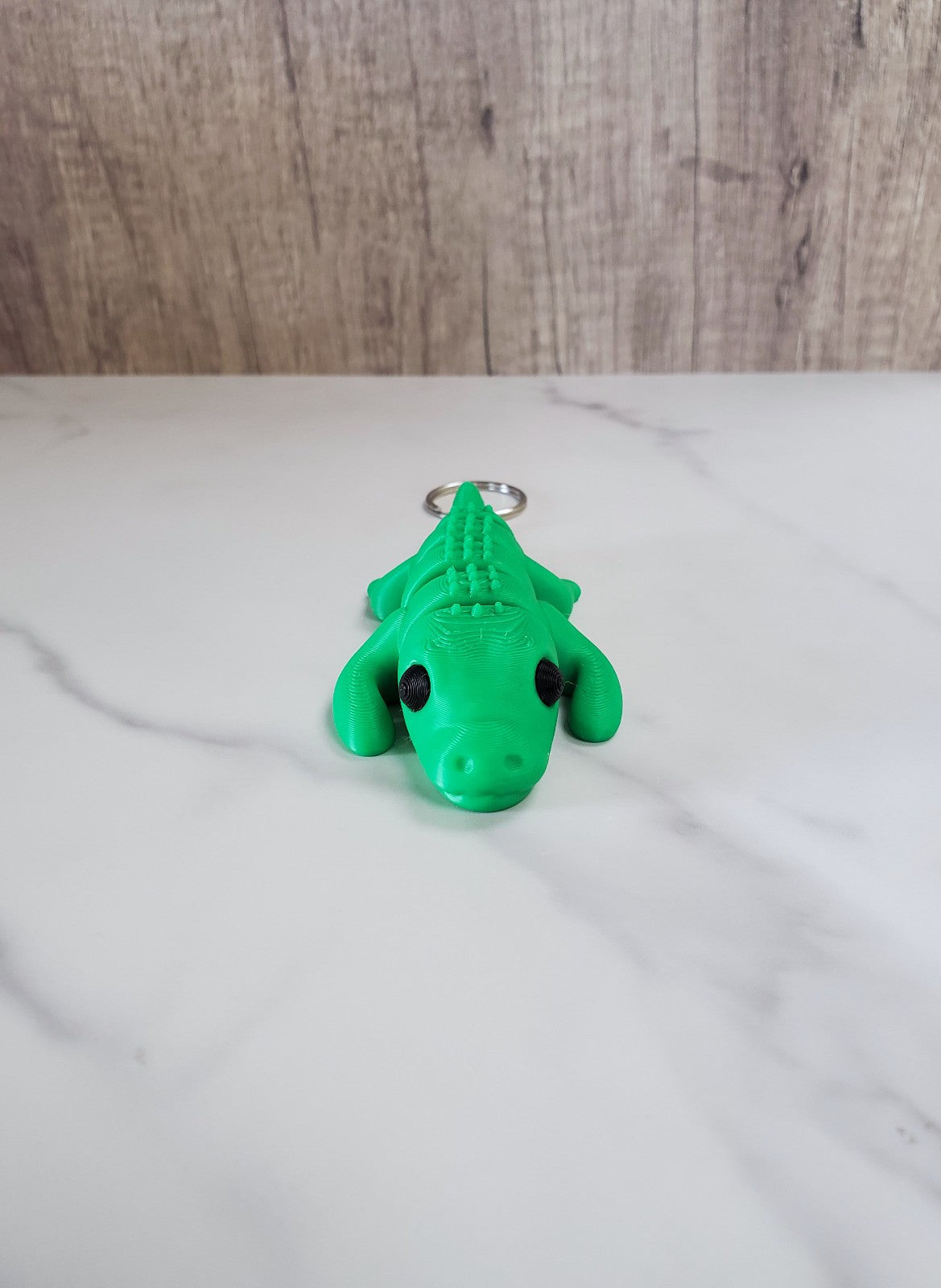 Crocodile Flexible 3D Printed Keychain