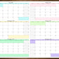Large Six Month Wall Calendar Starting On Any Month