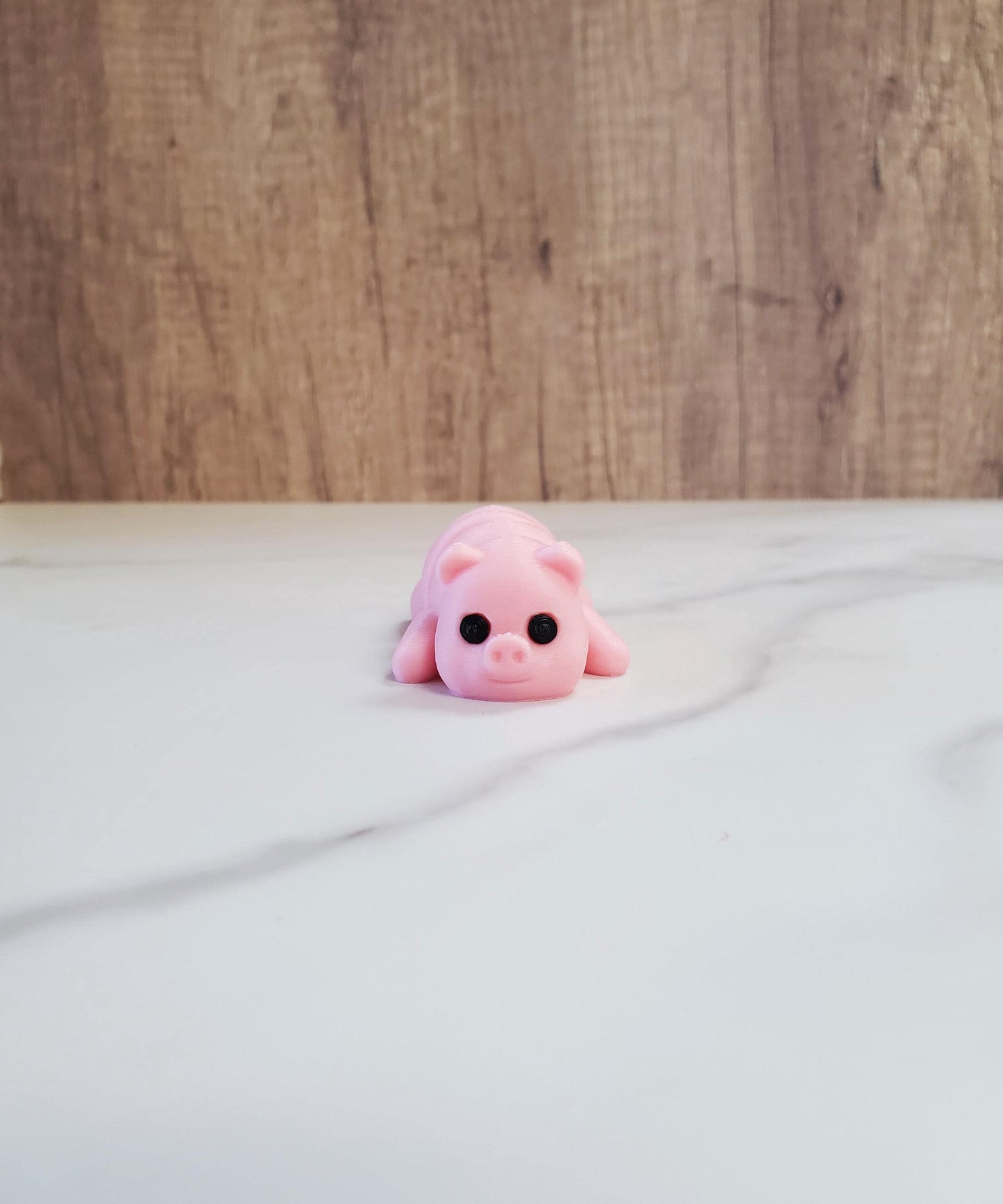Pig Flexible 3D Printed Keychain