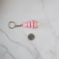Pink Narwhal Flexible 3D Printed Keychain