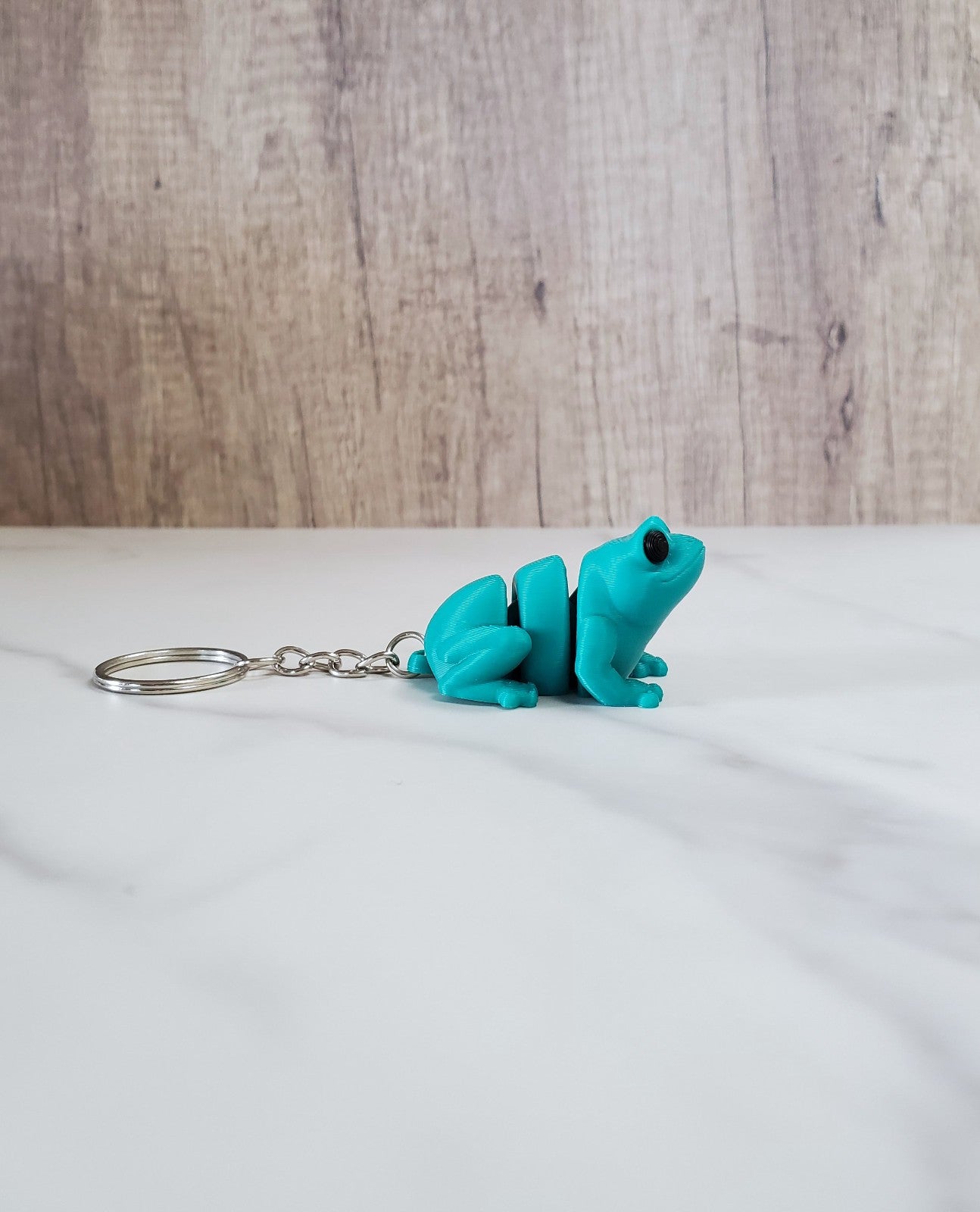 Frog Flexible 3D Printed Keychain