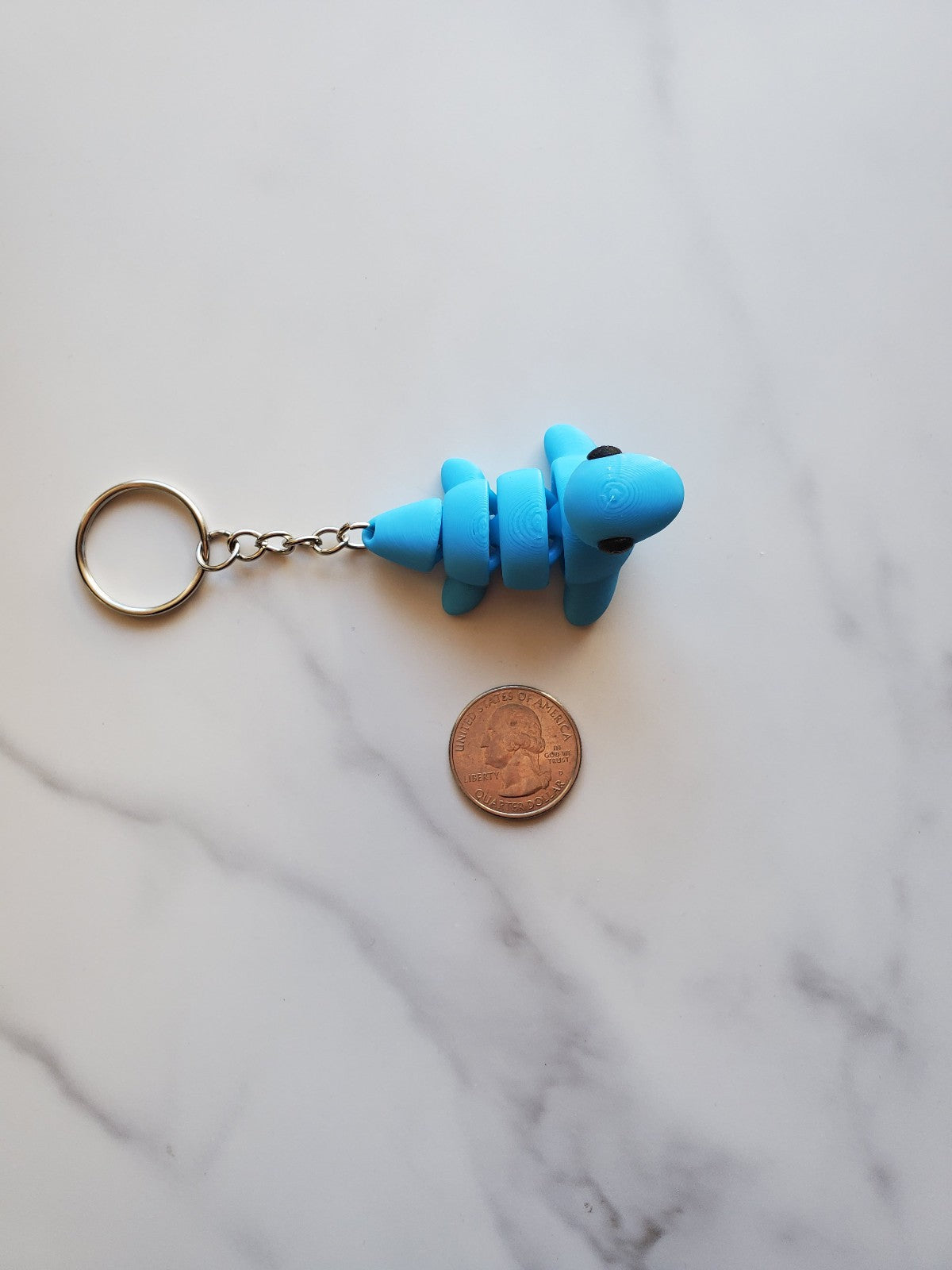 Loch Ness Monster Flexible 3D Printed Keychain