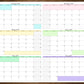 Large Six Month Wall Calendar Starting On Any Month