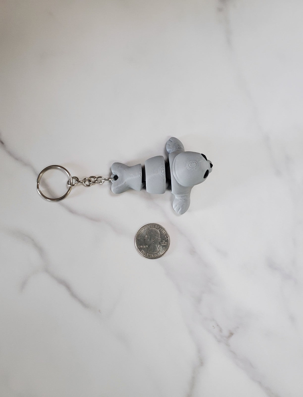 Seal Flexible 3D Printed Keychain