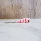 Pink Narwhal Flexible 3D Printed Keychain