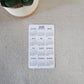 Small Year At A Glance Cardstock Calendar