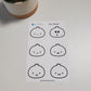 Bao Faces Sticker Sheet