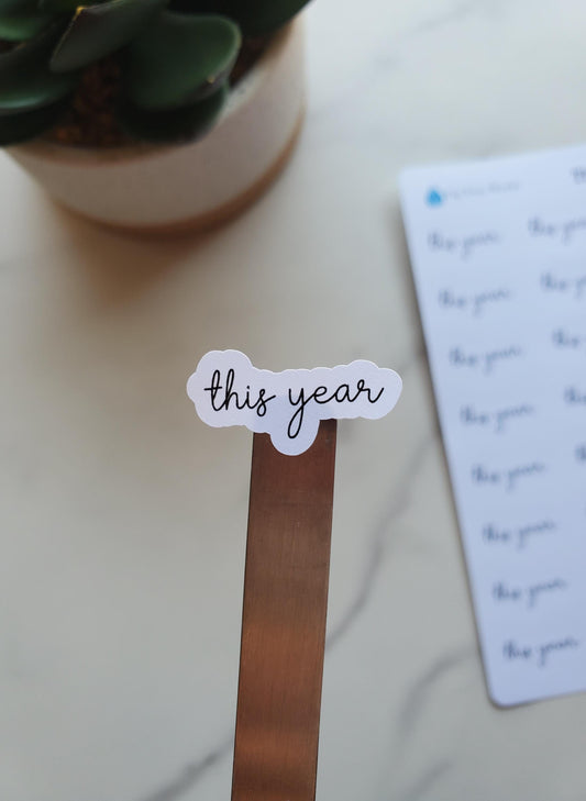 This Year Text Script Stickers