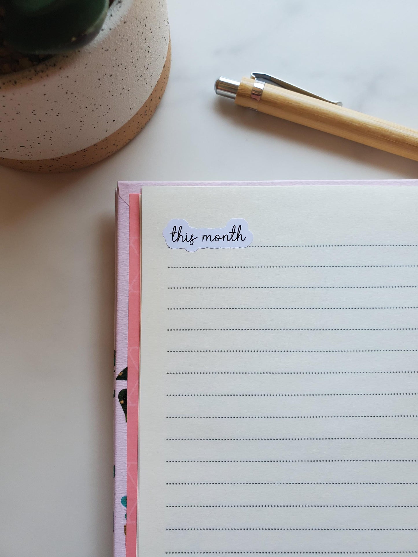 This Month Text Script Stickers