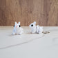 Rabbit Flexible 3D Printed Keychain