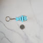 Blue Narwhal Flexible 3D Printed Keychain