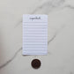 Important Stickers with Lines for Planners