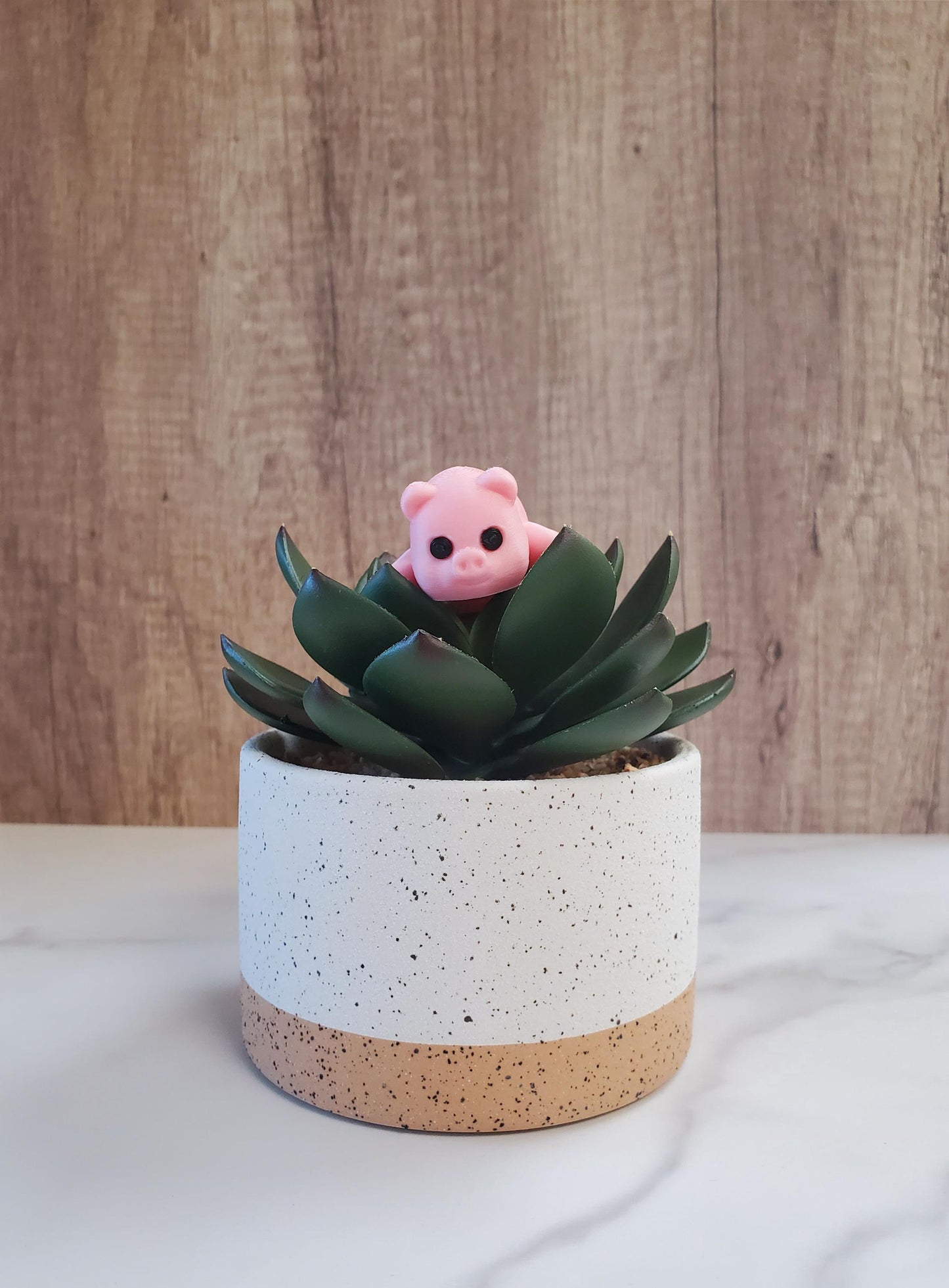Pig Flexible 3D Printed Keychain