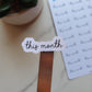 This Month Text Script Stickers