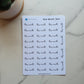 This Month Text Script Stickers