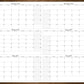 Large Six Month Wall Calendar Starting On Any Month