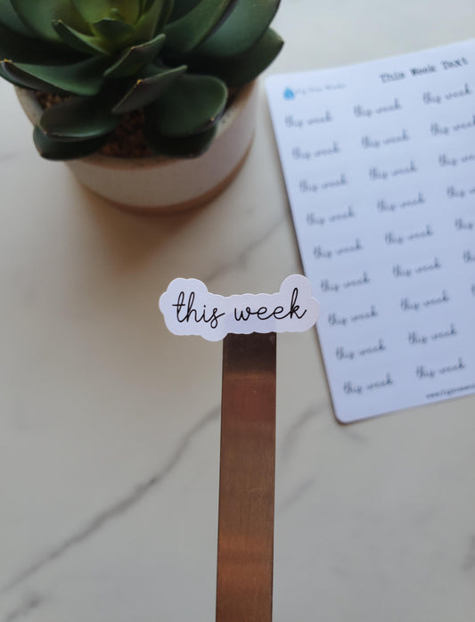 This Week Text Script Stickers