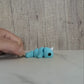 Blue Narwhal Flexible 3D Printed Keychain