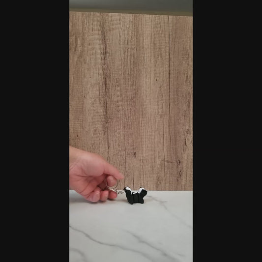 Skunk Flexible 3D Printed Keychain