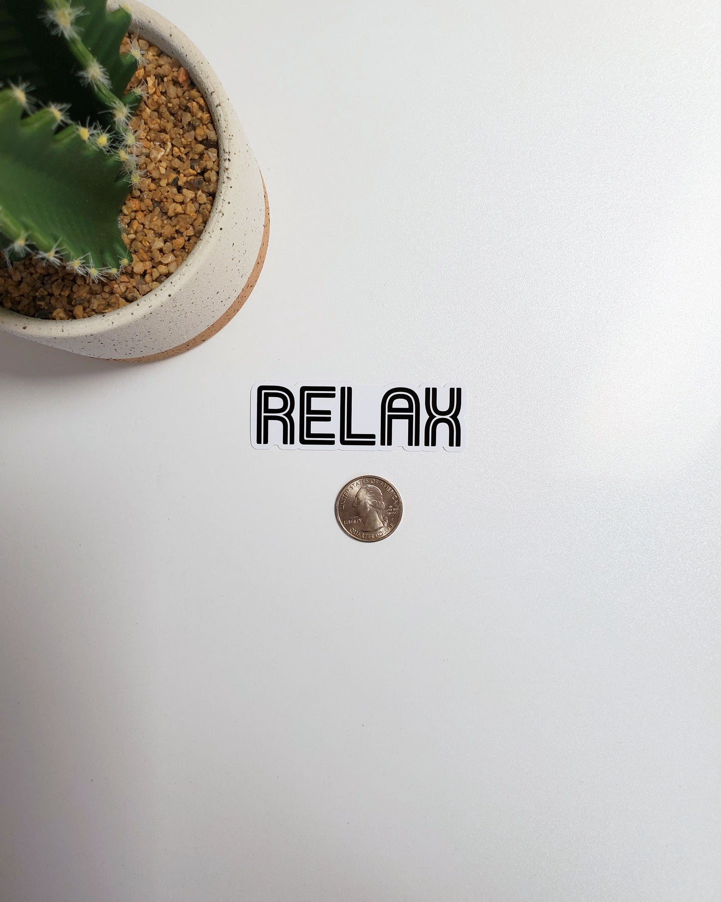 Relax Text Sticker