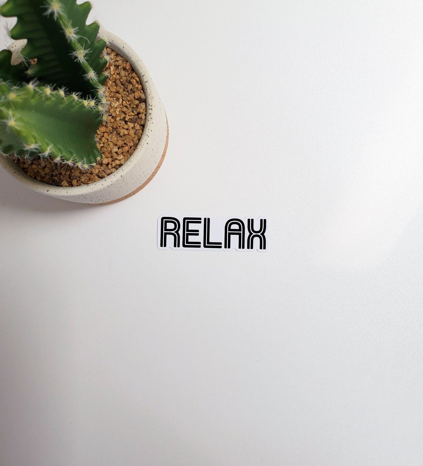 Relax Text Sticker