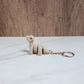 Baby Brachiosaurus Skeleton Flexible 3D Printed Keychain