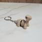 Baby Brachiosaurus Skeleton Flexible 3D Printed Keychain