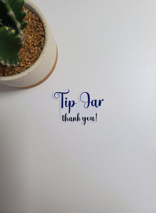 Tip Jar Text Sticker