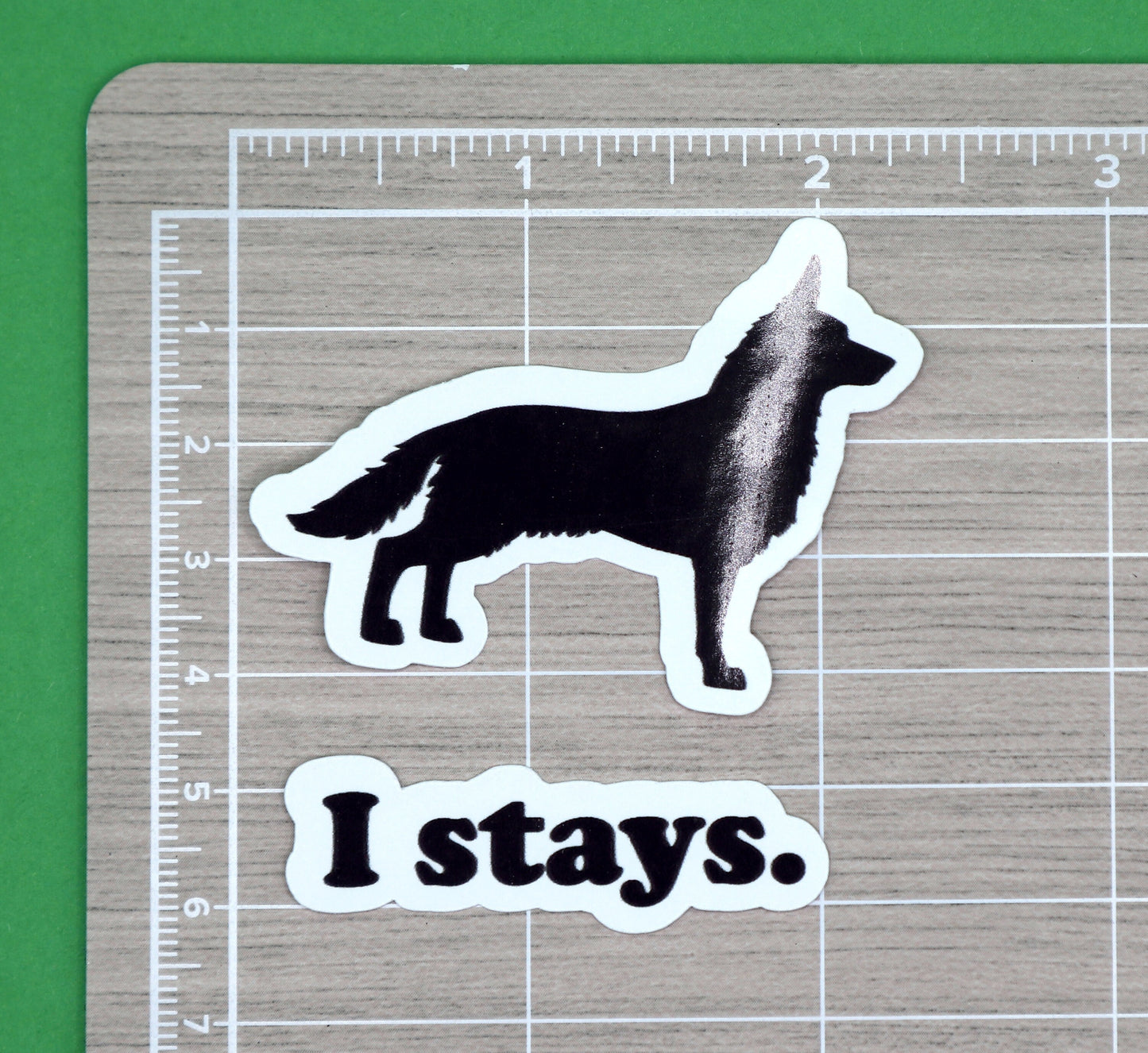 German Shepherd Silhouette Sticker Set | Die Cut, Glossy, Vinyl, Minimalist | Laptop Stickers