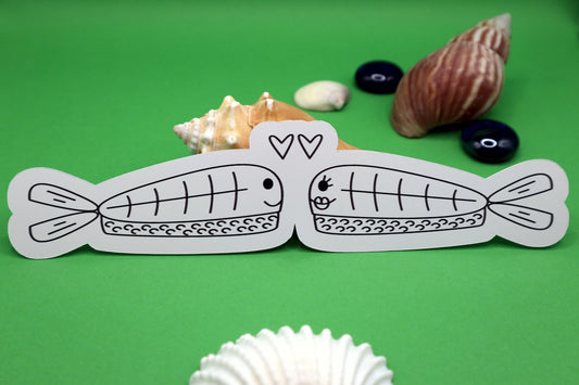 Sushi Love Sticker | Die Cut, Glossy, Vinyl, Minimalist | Laptop Stickers