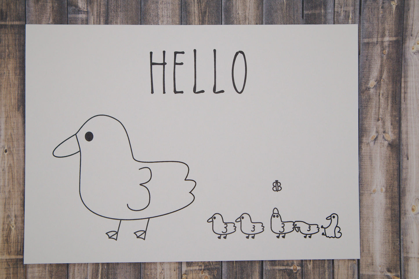 Duckling Duck Greeting Card