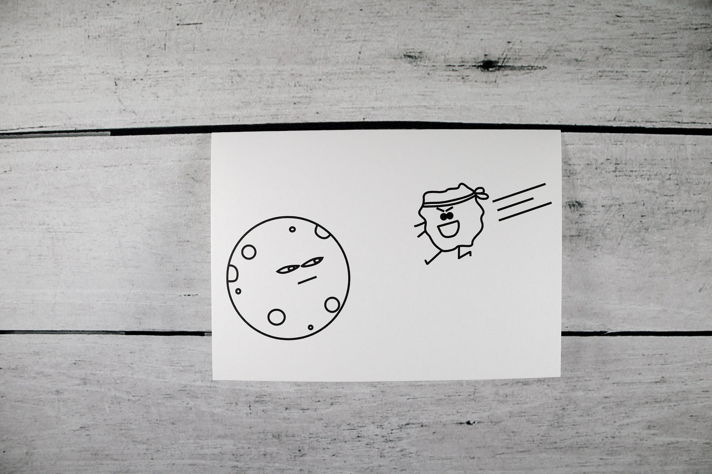 Karate Asteroid Greeting Card