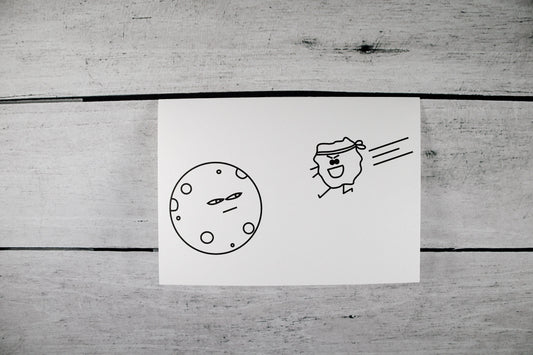Karate Asteroid Greeting Card for Him Her All Occasions