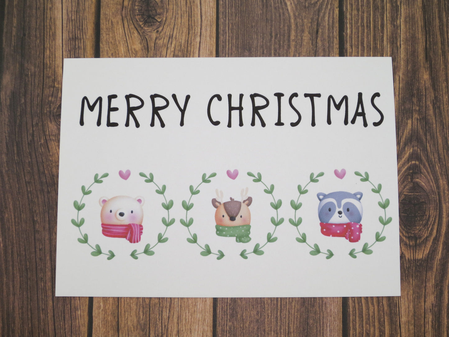 Animal Holiday Christmas Greeting Cards