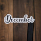 Month Header Planner Stickers  | Month Names Sticker, Kiss Cut, Matte Finish | Style A