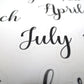 Month Header Planner Stickers  | Month Names Sticker, Kiss Cut, Matte Finish | Style A