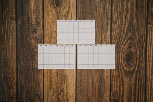 Mini Habit Tracker Stickers | Track by Month or Weekly | Die Cut, Matte Finish