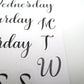 Days Of The Week Header Planner Stickers