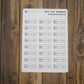 Bill Due Stickers | Payment Bill Reminder Sticker Sheet | Kiss Cut, Matte Finish | Dog Design