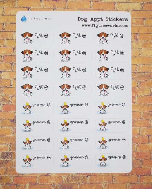 Dog Appointment Stickers