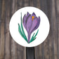 Watercolor Flower Round Stickers, Envelope Seals, Gift Wrap Stickers,  2" Circle Stickers | Set of 9