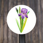 Watercolor Flower Round Stickers, Envelope Seals, Gift Wrap Stickers,  2" Circle Stickers | Set of 9