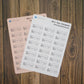 Bill Due Stickers | Payment Bill Reminder Sticker Sheet | Kiss Cut, Matte Finish | Dog Design