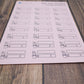 Bill Due Planner Stickers